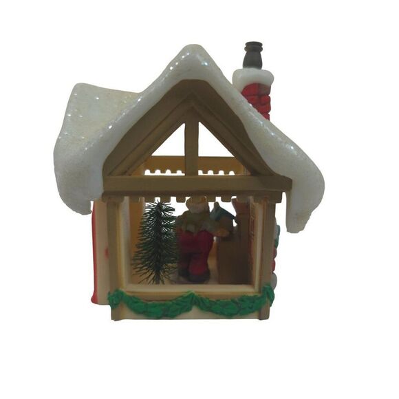 Vintage 80s Hallmark Santas Workshop K. Kringle Glittery Ornament 3D - Picture 2 of 7